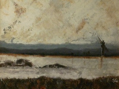 Storm at the river mouth